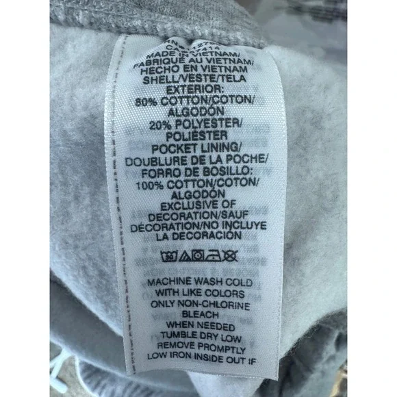 NWT True Religion Terry Applique Joggers Men's 2XL Heather Gray Elastic Waist